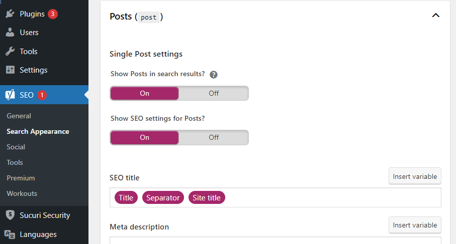 how to change post page title