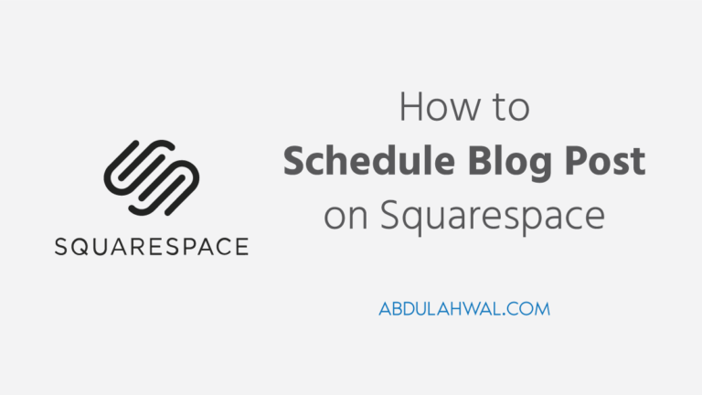 How to Schedule a Blog Post in Squarespace